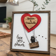 Cutest Couples' Personalized Name Wood Sign