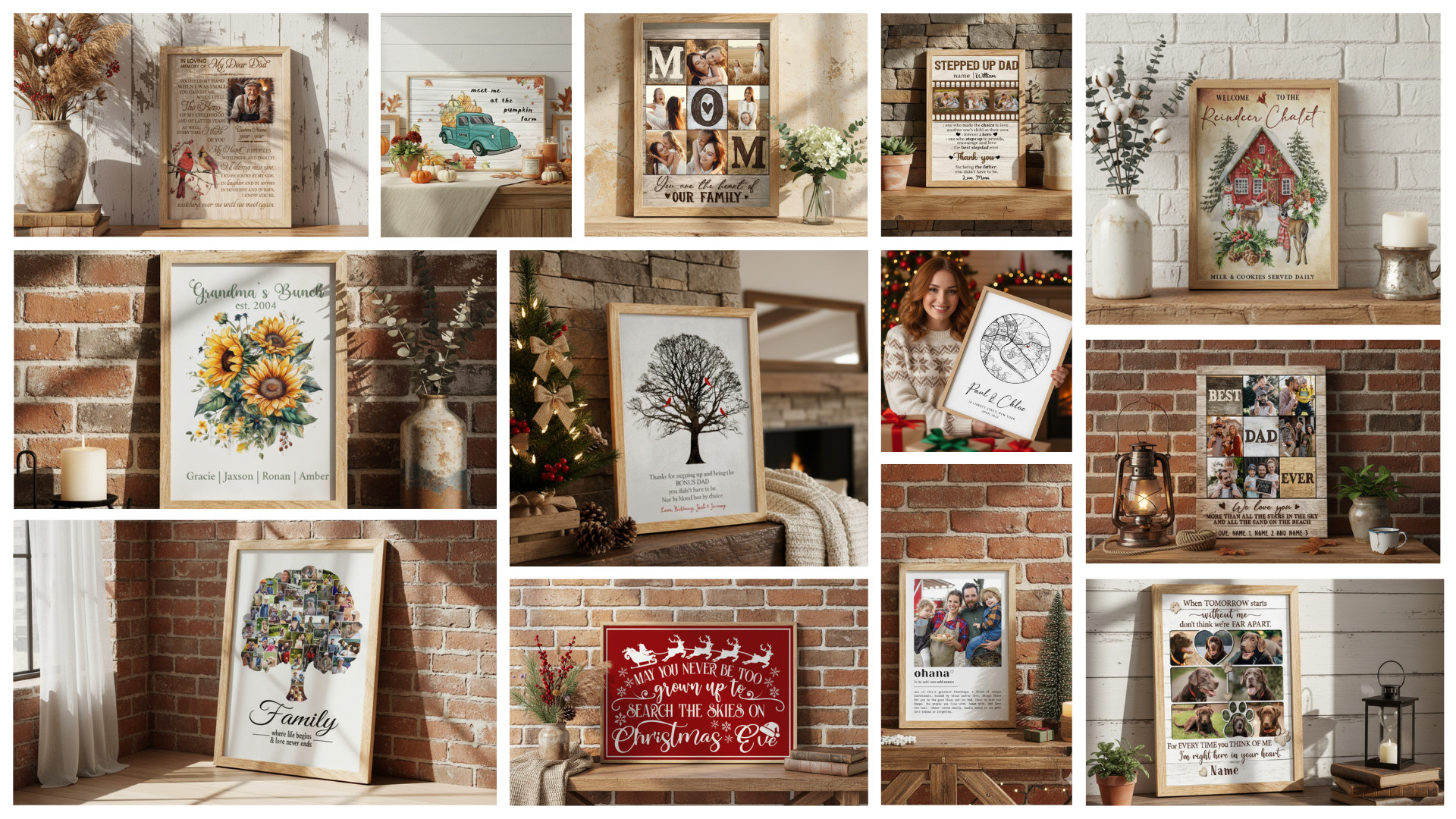 Seasonal anniversary wall art ideas