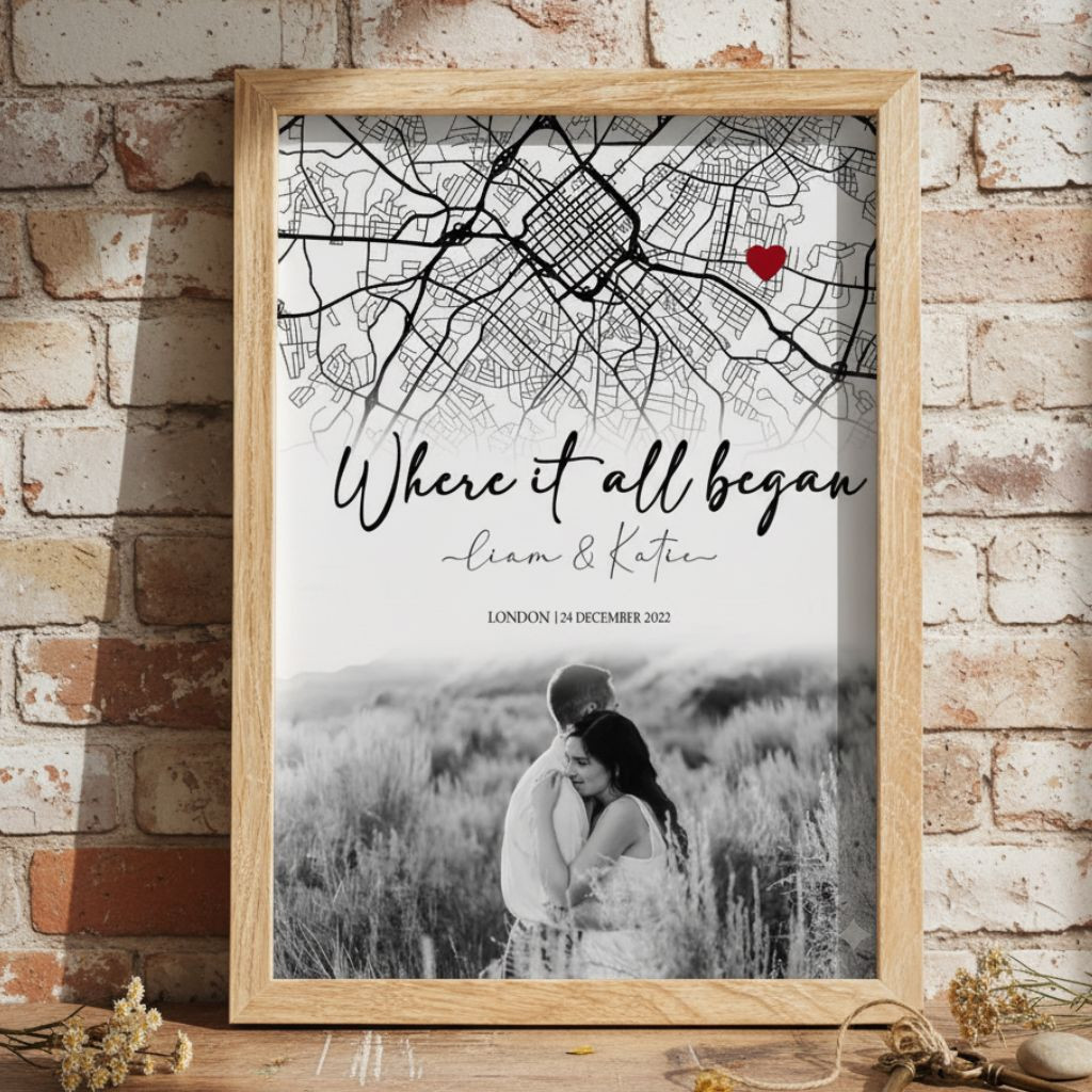 Entryway monogram sign for couples