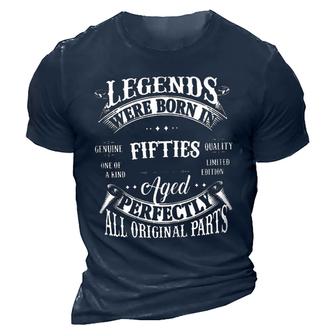 Legends Were Born In Fifties Casual Short Sleeve Men's T-Shirt - Seseable