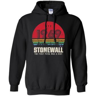 1969 Stonewall The First Pride Was A Riot Graphic Design Printed Casual Daily Basic Hoodie - Thegiftio UK