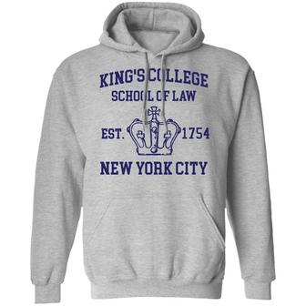 Alexander Hamilton King's College School Of Law Est 1954 New York City Graphic Design Printed Casual Daily Basic Hoodie - Thegiftio UK