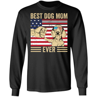 Best Dog Mom Ever Graphic Design Printed Casual Daily Basic Unisex Long Sleeve - Thegiftio UK