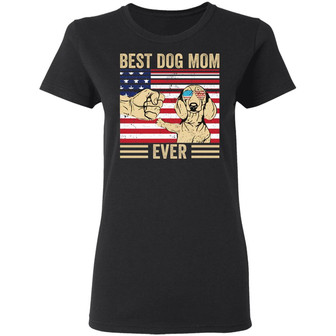 Best Dog Mom Ever Graphic Design Printed Casual Daily Basic Women T-shirt - Thegiftio UK