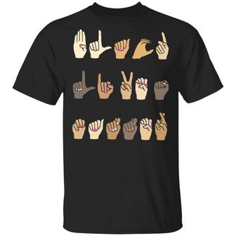 Black Lives Matter Sign Language T-Shirt - Thegiftio UK