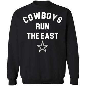 Cowboys Run The East Graphic Design Printed Casual Daily Basic Sweatshirt - Thegiftio UK
