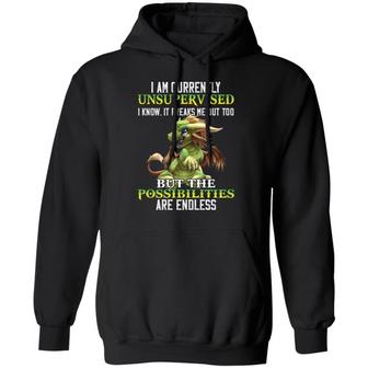 Dragon I Am Currently Unsupervised I Know It Freaks Graphic Design Printed Casual Daily Basic Hoodie - Thegiftio UK