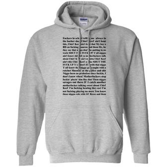 Fuckers In School Telling Me Always In The Barber Shop Chief Keef Graphic Design Printed Casual Daily Basic Hoodie - Thegiftio UK