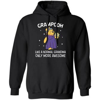 Grampooh Like A Normal Grandma Only More Awesome Graphic Design Printed Casual Daily Basic Hoodie - Thegiftio UK