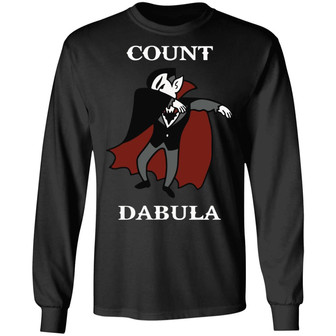 Halloween Count Dabula Dab Graphic Design Printed Casual Daily Basic Unisex Long Sleeve - Thegiftio UK