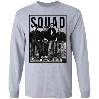 Halloween Horror Movie Squad Graphic Design Printed Casual Daily Basic Unisex Long Sleeve - Thegiftio UK
