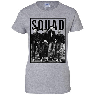 Halloween Horror Movie Squad Graphic Design Printed Casual Daily Basic Women T-shirt - Thegiftio UK