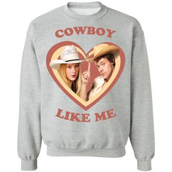 Haylor Cowboy Like Me Graphic Design Printed Casual Daily Basic Sweatshirt - Thegiftio UK