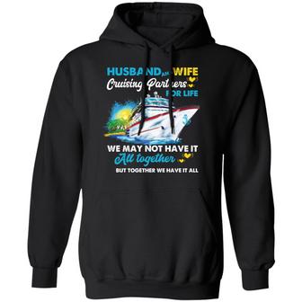 Husband And Wife Cruising Partners For Life Ship Graphic Design Printed Casual Daily Basic Hoodie - Thegiftio UK