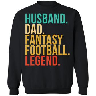 Husband Dad Fantasy Football Legend Graphic Design Printed Casual Daily Basic Sweatshirt - Thegiftio UK