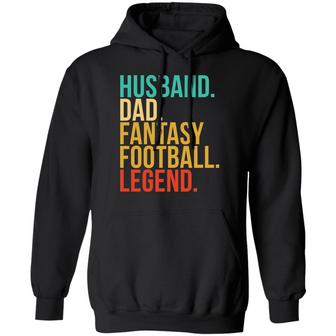Husband Dad Fantasy Football Legend Graphic Design Printed Casual Daily Basic Hoodie - Thegiftio UK