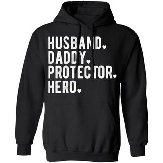 Husband Daddy Protector Hero Graphic Design Printed Casual Daily Basic Hoodie - Thegiftio UK