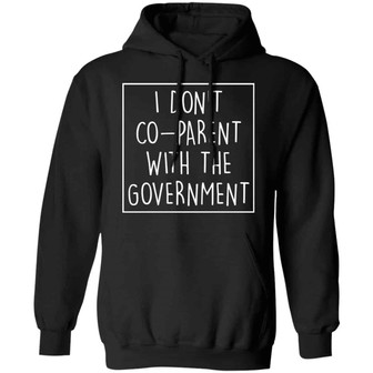 I Don't Co Parent With The Government Graphic Design Printed Casual Daily Basic Hoodie - Thegiftio