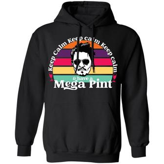 Keep Calm And Have A Mega Pint Graphic Design Printed Casual Daily Basic Hoodie - Thegiftio UK