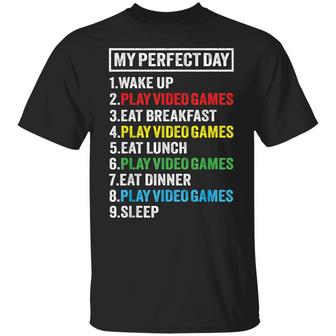 My Perfectday Wake Up And Play Video Games T-Shirt - Thegiftio