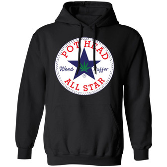 Pot Head Weed Puffer All Star Graphic Design Printed Casual Daily Basic Hoodie - Thegiftio