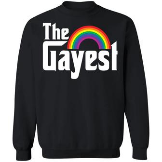 Pride Lgbt The Gayest Rainbow Graphic Design Printed Casual Daily Basic Sweatshirt - Thegiftio UK