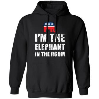 Republican I’M The Elephant In The Room Graphic Design Printed Casual Daily Basic Hoodie - Thegiftio UK