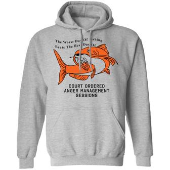 The Worst Day Of Fishing Beats The Best Day Of Fishing Graphic Design Printed Casual Daily Basic Hoodie - Thegiftio UK