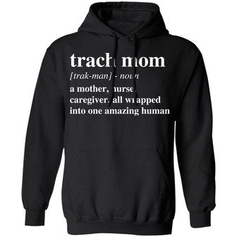 Trach Mom Noun A Mother Nurse Graphic Design Printed Casual Daily Basic Hoodie - Thegiftio UK