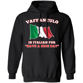 Vaffanculo Is Italian For Have A Nice Day Graphic Design Printed Casual Daily Basic Hoodie - Thegiftio