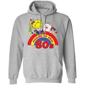 Womens Rainbow Brite Made In The 80S Fitted Graphic Design Printed Casual Daily Basic Hoodie - Thegiftio UK