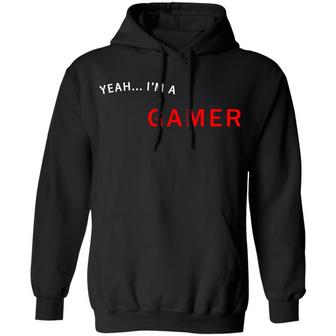 Yeah I'm A Gamer Good At Making Extremely Hot Girls Cum Graphic Design Printed Casual Daily Basic Hoodie - Thegiftio UK