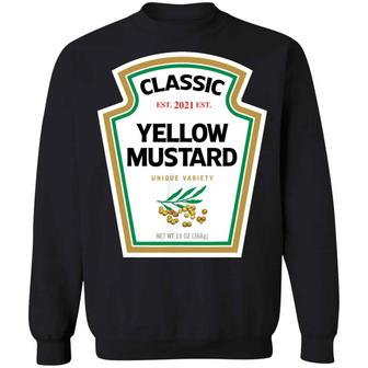 Yellow Mustard Diy Halloween Costume Graphic Design Printed Casual Daily Basic Sweatshirt - Thegiftio UK