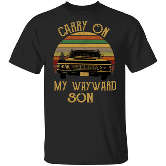 Carry On My Wayward Son T-Shirt - Thegiftio UK