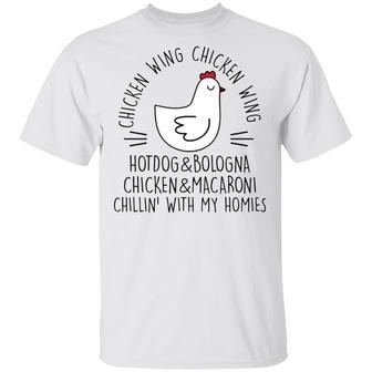 Chicken Wing Chicken Wing Hotdog And Bologna T-Shirt - Thegiftio UK
