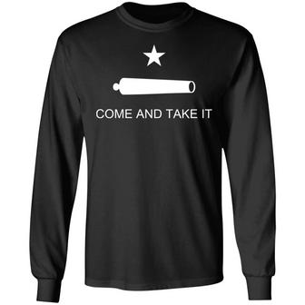 Gonzales Come And Take It Graphic Design Printed Casual Daily Basic Unisex Long Sleeve - Thegiftio UK