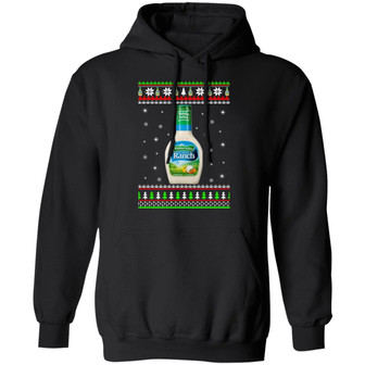 Hidden Valley Ranch Christmas Sweat Graphic Design Printed Casual Daily Basic Hoodie - Thegiftio