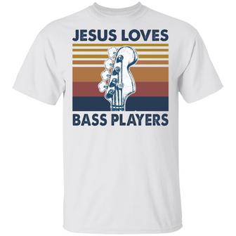 Jesus Loves Bass Players T-Shirt - Thegiftio UK