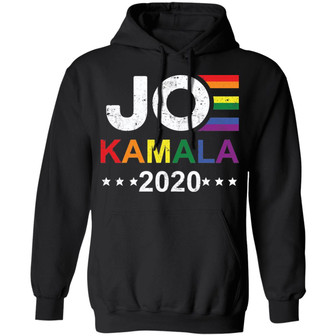 Joe Biden Kamala Harris 2020 Rainbow Gay Pride Lgbt Election Graphic Design Printed Casual Daily Basic Hoodie - Thegiftio