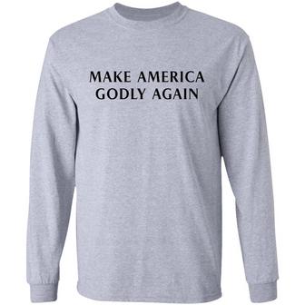 Make America Godly Again Graphic Design Printed Casual Daily Basic Unisex Long Sleeve - Thegiftio UK