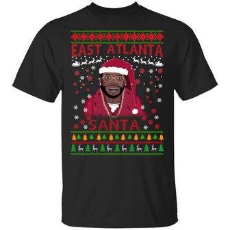 Mane East Atlanta Santa Christmas Sweat T-Shirt - Thegiftio UK