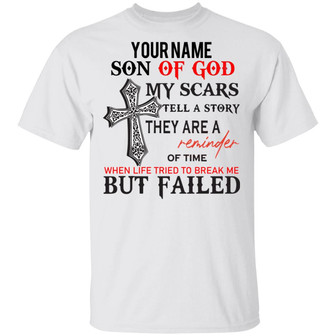 Personalized Name Son Of God T-Shirt - Thegiftio UK