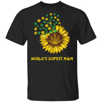 Sunflower Weed World's Dopest Mom T-Shirt - Thegiftio UK