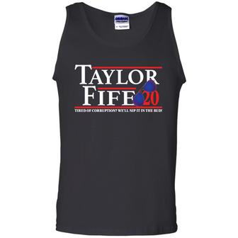 Taylor Fife 2020 Tired Of Corruption We'll Nip It In The Bud Graphic Design Printed Casual Daily Basic Unisex Tank Top - Thegiftio UK