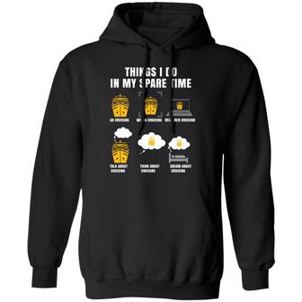 Things I Do In My Spare Time Cruising Graphic Design Printed Casual Daily Basic Hoodie - Thegiftio UK