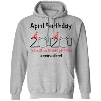 Toilet Paper 2020 April Birthday Quarantine Graphic Design Printed Casual Daily Basic Hoodie - Thegiftio UK