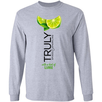 Truly Hard Seltzer Lime Halloween Costume Graphic Design Printed Casual Daily Basic Unisex Long Sleeve - Thegiftio UK