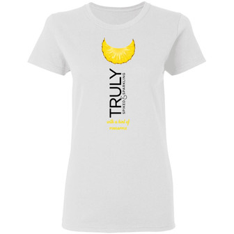 Truly Hard Seltzer Pineapple Halloween Costume Graphic Design Printed Casual Daily Basic Women T-shirt - Thegiftio UK