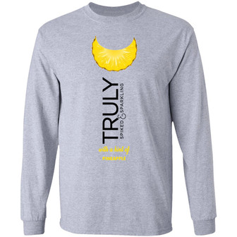 Truly Hard Seltzer Pineapple Halloween Costume Graphic Design Printed Casual Daily Basic Unisex Long Sleeve - Thegiftio UK