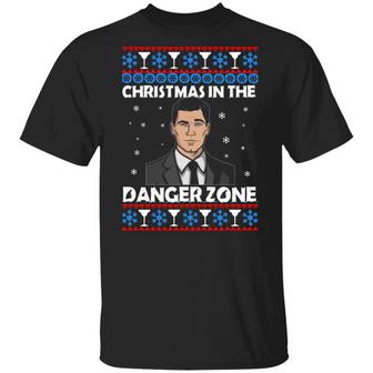 Archer Christmas In The Danger Zone Sweat T-Shirt - Thegiftio UK
